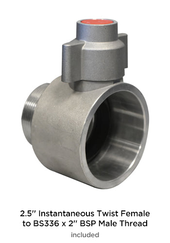 10,000 Litre Fire Tall Water Tank - Instantaneous Connections